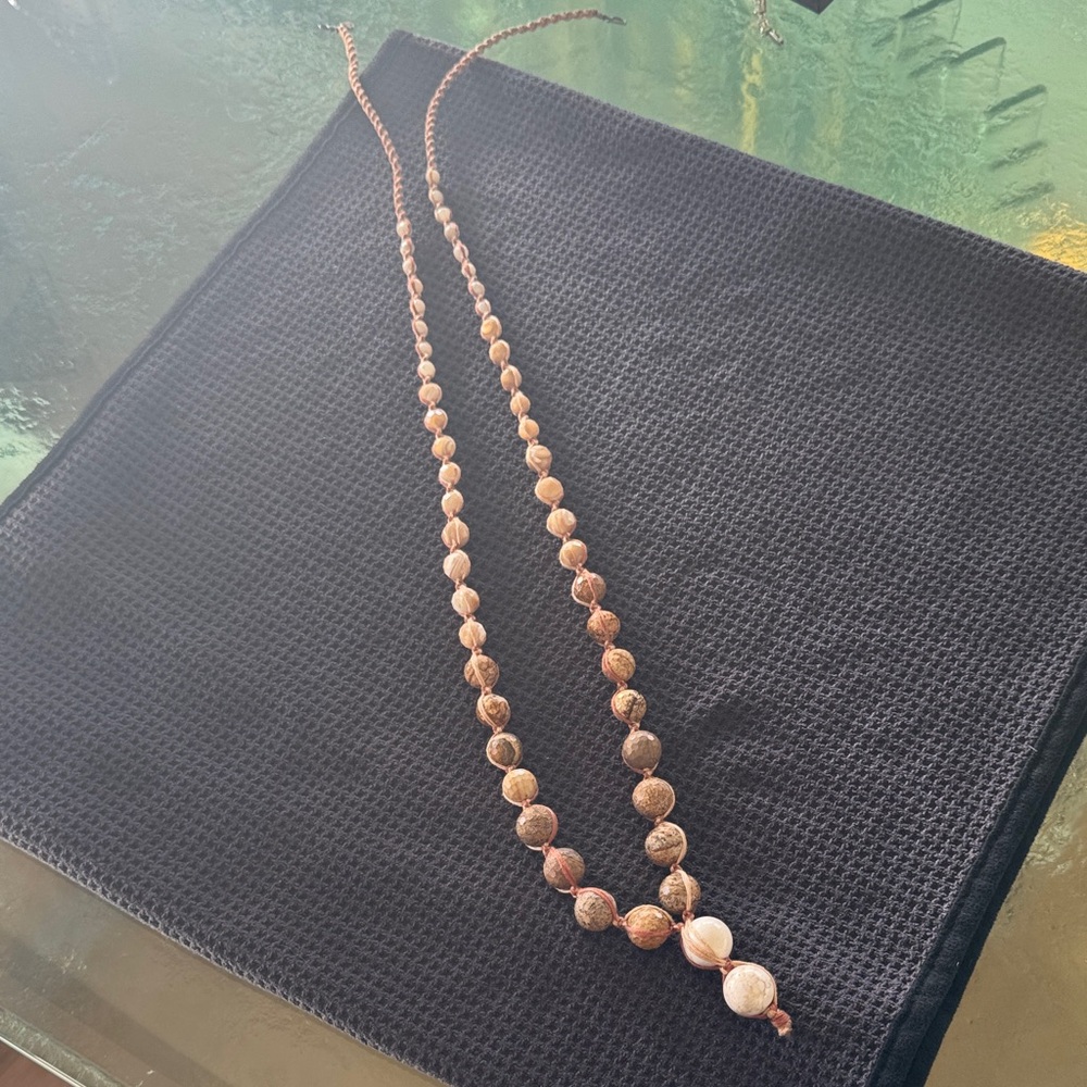 Chan Luu Earthy Brown Beaded Necklace